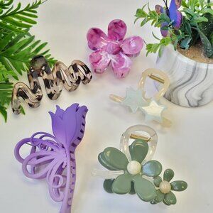 ✨Bundle 5 PCS | NEW Assorted Hair Clips| Claw Clips | Everyday Hair Accessories✨